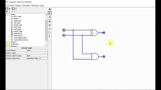 Logisim  2finding the TRUTH TABLE of a Circuit [upl. by Akcimat]