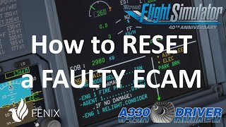 When the ECAM goes FALSE POSITIVE  What you CAN DO to RESET false Warnings  Real Airbus Pilot [upl. by Duncan]