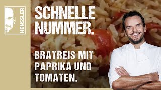 Schnelles BratreisRezept mit Paprika und Tomaten von Steffen Henssler [upl. by Anileda162]