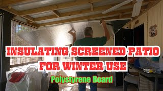 Using Left Over Polystyrene Board In Screen Patio Effective And Lightweight [upl. by Sigismundo910]