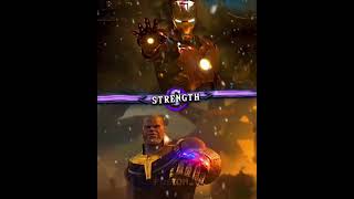 Thanos vs IronMan oc sub for NormalEditor greenscreen marvel edit [upl. by Inness78]