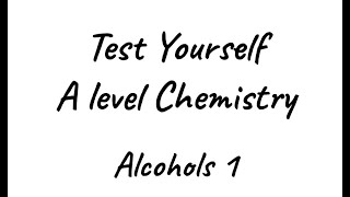 A Level Chemistry Revision quotOxidation of Secondary and Tertiary Alcoholsquot [upl. by Narud]