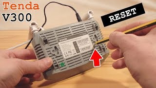 Tenda V300 Modem Router VDSL2 • Factory Reset [upl. by Sirtaeb]