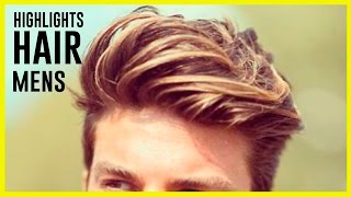 RAYITOS O HIGHLIGHTS  PEINADOS Y CORTES DE CABELLO PARA HOMBRE 2016 [upl. by Selohcin167]