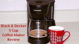 Black and Decker Coffee Maker Review  DCM600W 5Cup Drip Coffeemaker [upl. by Ojadnama]