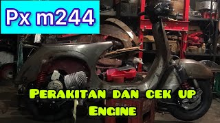 PERAKITAN PX 244 CC ASAL MADIUN  QUATTRINI ENGINE [upl. by Eiliak]