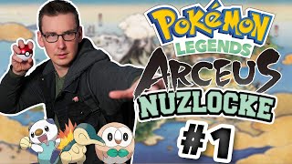 So It Begins  Pokémon Legends Arceus Nuzlocke 1 [upl. by Ailsa415]