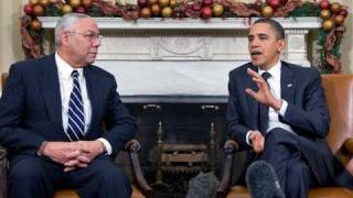 President Obama Meets with General Colin Powell [upl. by Aicinad]