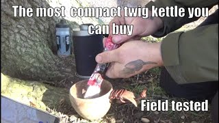 MKettle by Ghillie Kettle Compact twin wall twig kettle A first test and review [upl. by Leifeste]