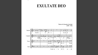 EXSULTATE DEO A Scarlatti Part for Alto [upl. by Eiuqcaj]