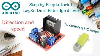 How to control DC motor using L298n  Arduino step by step [upl. by Aimac122]