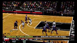 NBA 2K8 San Antonio Spurs vs Atlanta Hawks [upl. by Hali151]