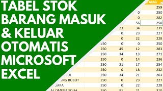 MEMBUAT LAPORAN STOK BARANG MASUK amp KELUAR OTOMATIS DI MICROSOFT EXCEL  TEACH ID [upl. by Obala]