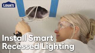 How to Install Recessed Lighting and a Bath Fan  Blending Howtos [upl. by Readus]