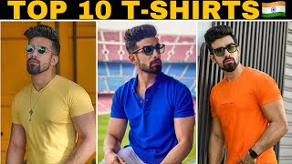 TOP 10 TSHIRT BUDGET BRANDS🇮🇳 HIGH QUALITY AFFORDABLE FASHION INDIAN MENS FASHIONHINDI FASHION [upl. by Silletram]