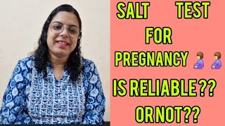 Salt se pregnancy 🤰🤰 test karna chahiye ya nehiSalt test for Pregnancy🤰🤰My personal experience🤰🤰 [upl. by Aramen]