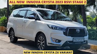 All New Innova Crysta 2023  Innova Crysta Top Model ZX New Innova Crysta 2024 Test Drive Review [upl. by Selinda]