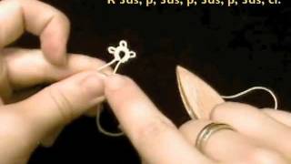 Lesson 5 How to Make a Picot in Tatting [upl. by Ehcar]