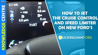 How to set cruise control and a speed limiter on an all new Ford [upl. by Suzann]