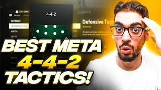 THE BEST META 442 FORMATION amp CUSTOM TACTICS FOR EAFC 24 ULTIMATE TEAM [upl. by Dallis]