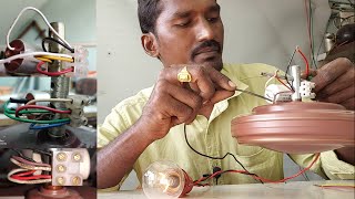 ceiling fan connection  fan connection testing by Electrical Telugu [upl. by Meehahs]