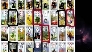 Lenormand Grand Tableau  Exemplu interpretare [upl. by Nickolaus45]