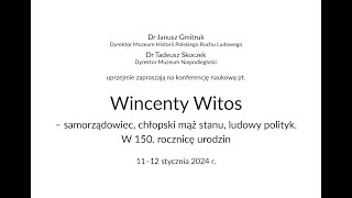 Konferencja naukowa  Wincenty Witos samorządowiec chłopski mąż stanu polityk [upl. by Ecinnaj]