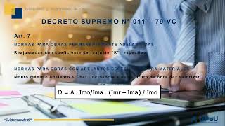 DECRETO SUPREMO N° 011 – 79 VC​ [upl. by Disharoon191]