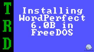 Installing Word Perfect 6 in FreeDOS [upl. by Kerstin]