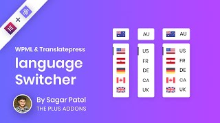 How to add Language Switcher of WPML amp TranslatePress in your Multilingual Elementor Website [upl. by Nimzay]