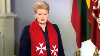 Message of the President of Lithuania to the Order of Malta [upl. by Airamak284]