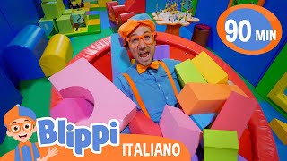 Blippi visita un parco giochi al coperto  Blippi in Italiano  Video educativi per bambini [upl. by Hairakcaz720]