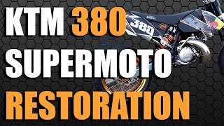 ktm 380 EXC Supermoto 2 Stroke Rebuild [upl. by Copp]