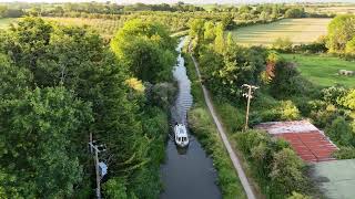 Taunton amp Bridgwater Canal Charlton Somerset  UK  DJI Mini4 Pro Drone Footage [upl. by Horwitz]