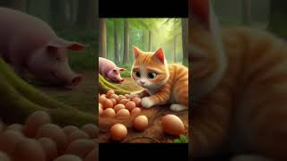 Cats pick more eggs christmas music alphabet cover song ai cat [upl. by Ahseem730]