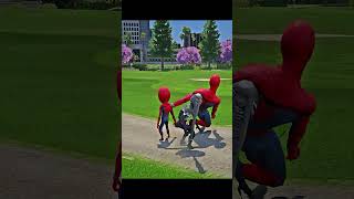 Venom kill power SpiderMan 😲😭 Shorts Gta5 Cartoon Viral shortsfeed [upl. by Ecnarual]