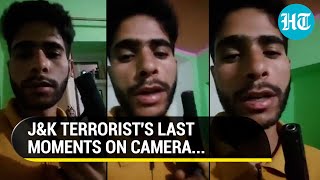 Indian Army Cornered Me JampK Terrorist Releases Video Moments Before His Encounter in Kulgam [upl. by Adyeren]