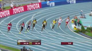 Moscow 2013  200m Men  SemiFinal  Heat 2 [upl. by Hesta]