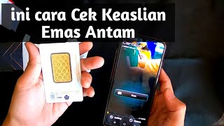 Unboxing Logam Mulia Antam dan Cek Keaslian Emas Certieye [upl. by Jankell42]