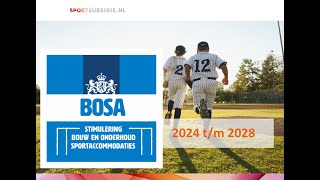 Webinar BOSAsubsidie 2024 tm 2028  Sportsubsidienl [upl. by Hazel254]