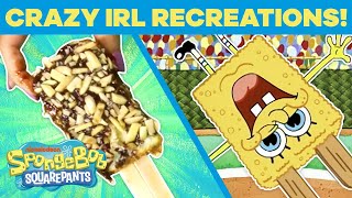 MORE Crazy IRL Recreations Chocolate With Nuts 🍫🤪  SpongeBobSaturdays [upl. by Delora]