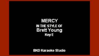 Brett Young  Mercy Karaoke with Lyrics [upl. by Dacey771]