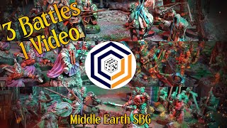 3 Battles 1 Video Middle Earth SBG Battle Report [upl. by Madid]