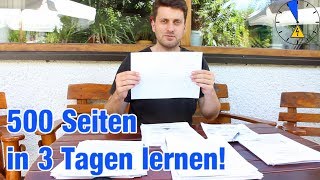 In 3 Tage 500 Seite lernen  Unmöglich Meine Tipps [upl. by Aennyl]