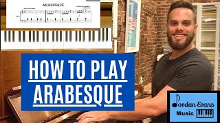 Easy Piano Tutorial  How To Play Arabesque By Burgmüller [upl. by Curzon]