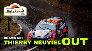 NEUVIEL OUT IN SS6  WRC FORUM8 RALLY JAPAN 2023 [upl. by Bernetta718]