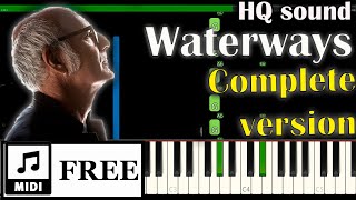 Ludovico Einaudi  Waterways Complete  FREE midi  Piano tutorial [upl. by Drus]