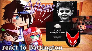 AFTONS REACT TO BATTINGTONS quotNonexistent Videoquot FNAF VHS TAPE TW  Blood jumpscares Epilepsy [upl. by Appilihp]