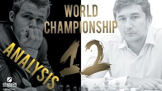 Carlsen  Karjakin Game 12 World Chess Championship 2016  Grandmaster Analysis [upl. by Nnahtebazile333]