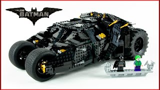 LEGO DC Comics Super Heroes 76240 Batmobile Tumbler Speed Build for Collectors  Brick Builder [upl. by Friday303]